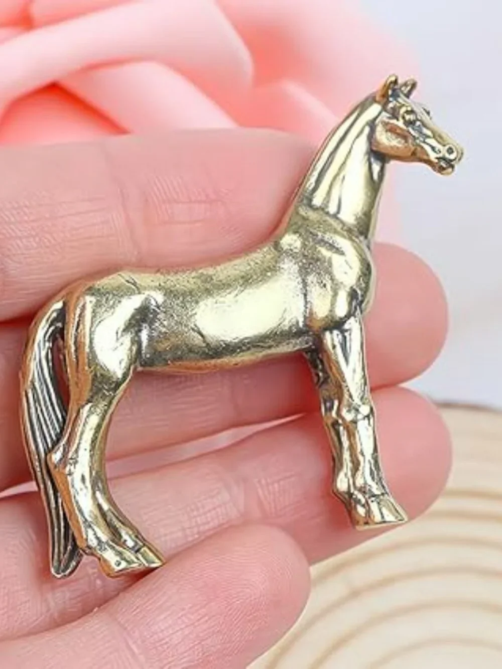 Antique Look Bronze Horse Statue Country Home Decor Western Horse Lover Mini